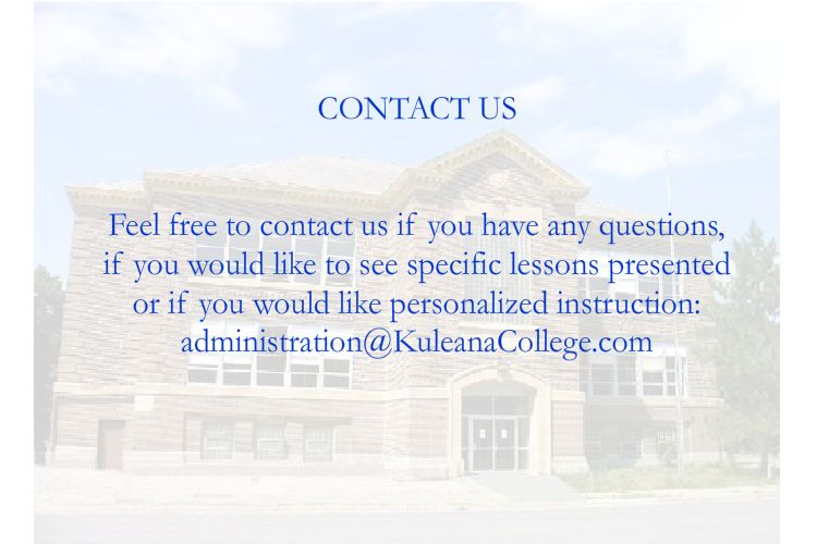 Contact Us - Administration